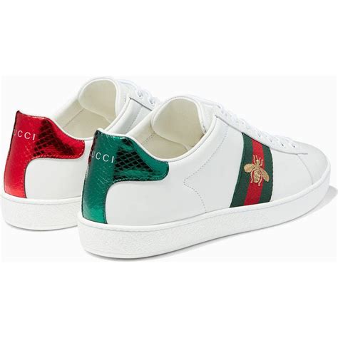 ace embroidered gucci shoes|Gucci ace bee platform sneakers.